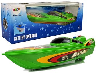 RC speelgoedboot groen - badkuip speelgoedboot - 40 x 12 x 11 cm