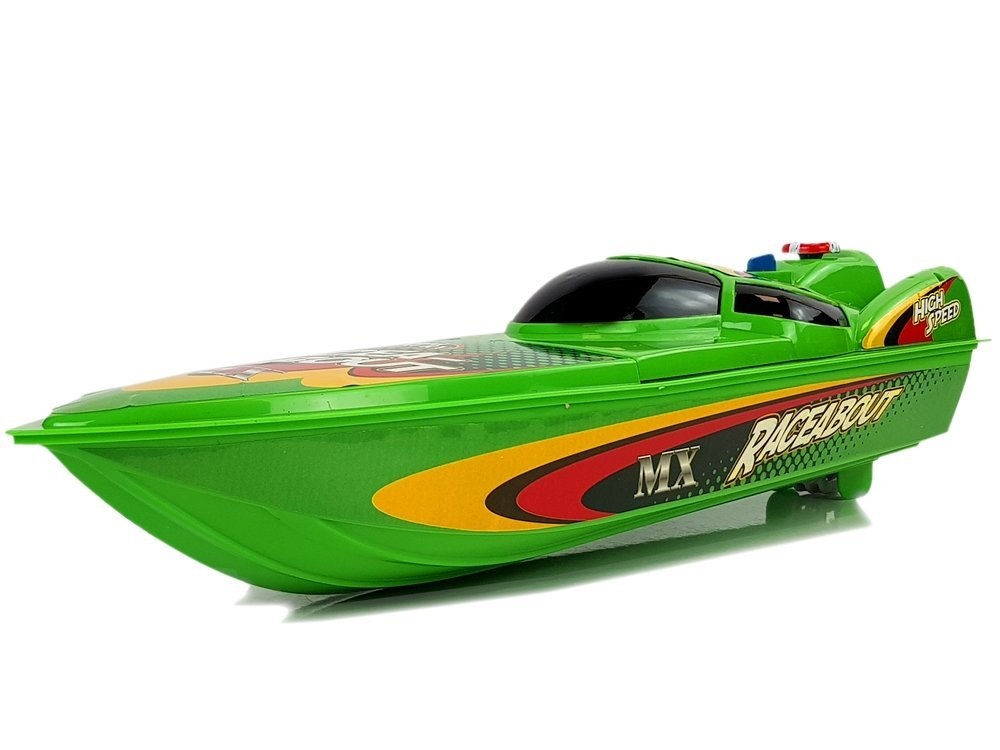 RC speelgoedboot groen - badkuip speelgoedboot - 40 x 12 x 11 cm