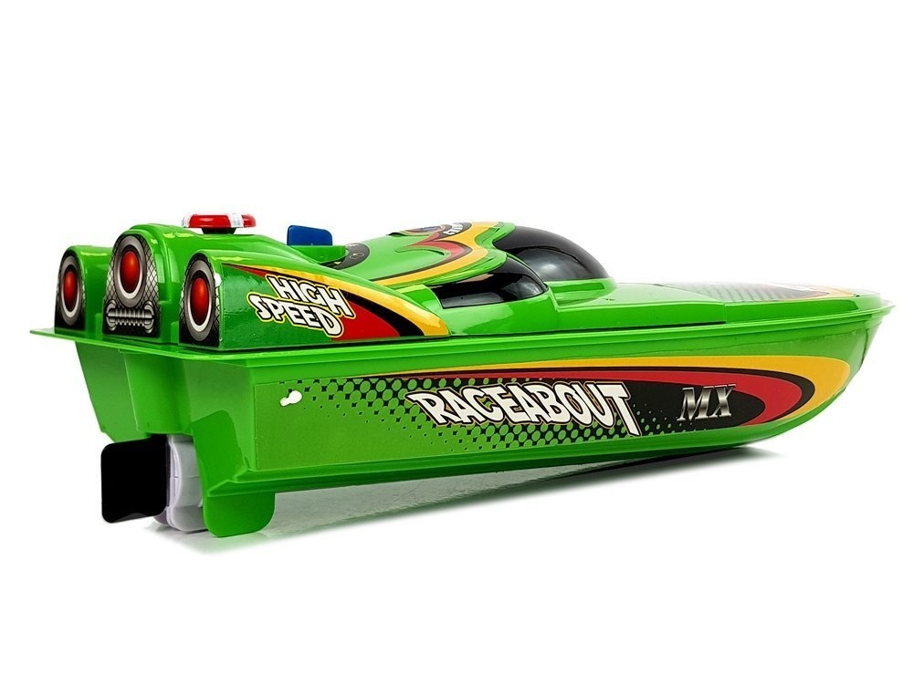 RC speelgoedboot groen - badkuip speelgoedboot - 40 x 12 x 11 cm