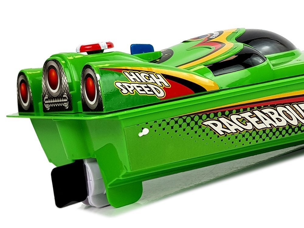 RC speelgoedboot groen - badkuip speelgoedboot - 40 x 12 x 11 cm