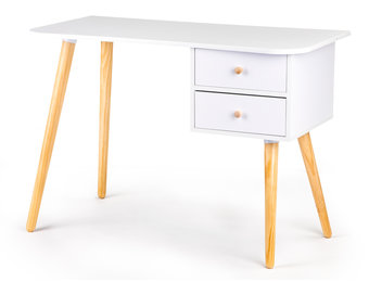 Kinder bureau met 2 lades 100 x 48 x 70 - Wit + hout