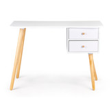 Kinder bureau met 2 lades 100 x 48 x 70 - Wit + hout