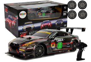 Nissan R35 GTR replica RC-drift racewagen 2.4G - zwart