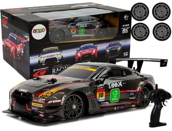 Nissan R35 GTR replica RC-drift racewagen 2.4G - zwart