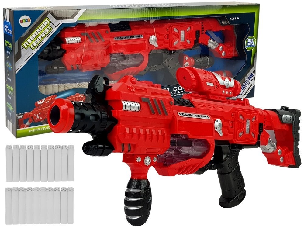 Speelgoed geweer glow in the dark - met licht & geluid + munitie