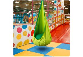Kinder hangstoel cocon groen - tot 80 kg - wasbaar