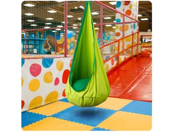 Kinder hangstoel cocon groen - tot 80 kg - wasbaar