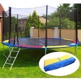 Trampoline veerhoes 366 cm 12ft - multikleur - rand afdekking