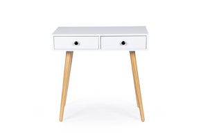 Kaptafel consoletafel 80 x 45 cm - wit - bijzettafel