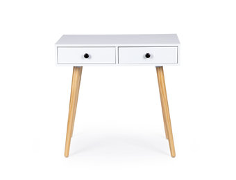 Kaptafel consoletafel 80 x 45 cm - wit - bijzettafel