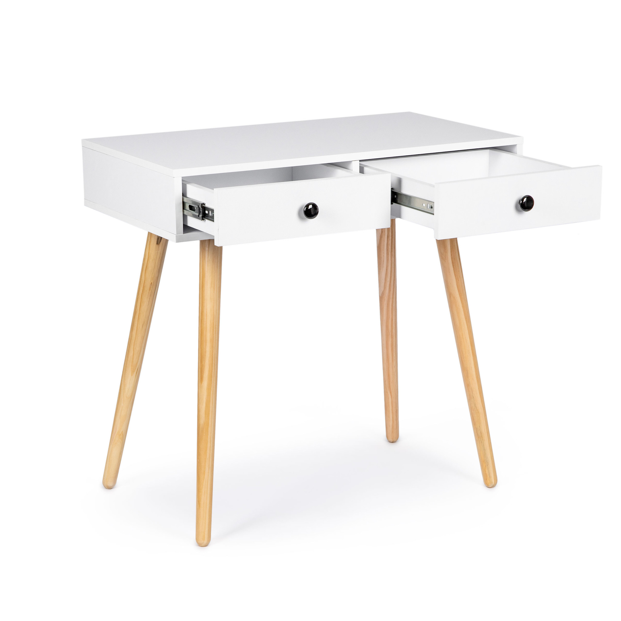 Kaptafel consoletafel 80 x 45 cm - wit - bijzettafel