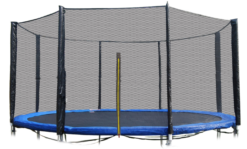 Trampoline net 366 cm buitenrand - 8 palen - 12Ft - veiligheidsnet