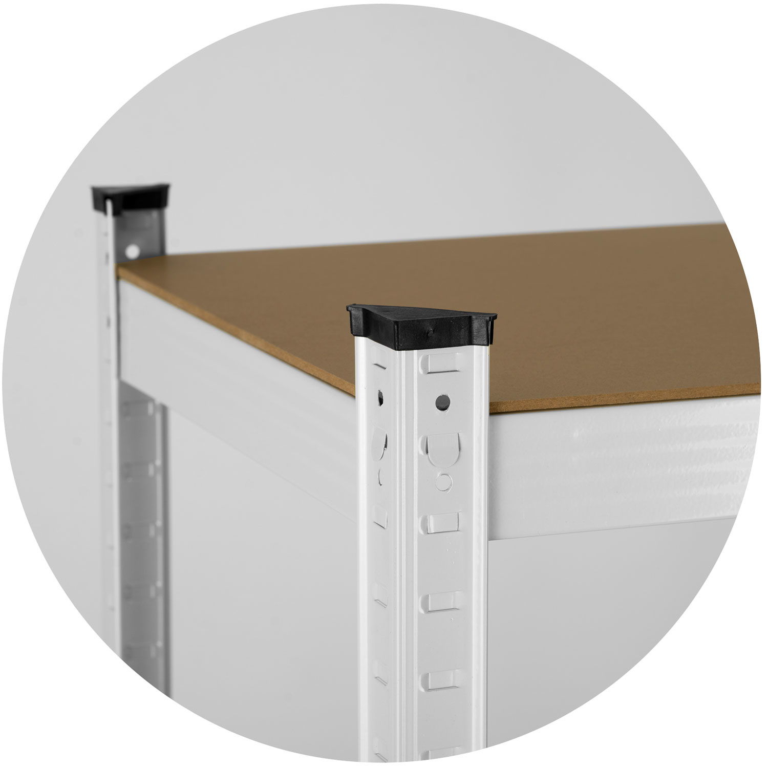 Stellingkast opbergrek 180 x 90 x 30 cm - wit - metalen kast