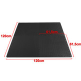 Sportvloer fitness apparatuur - 61 x 61 cm - 4 stuks - zwart