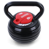 Kettlebell verstelbaar 3,4 - 18 kg - losse fitness gewichten