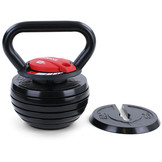 Kettlebell verstelbaar 3,4 - 18 kg - losse fitness gewichten