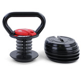Kettlebell verstelbaar 3,4 - 18 kg - losse fitness gewichten