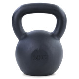 Kettlebell 24 kg zwart gietijzer - krachttraining gewichten