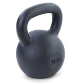 Kettlebell 24 kg zwart gietijzer - krachttraining gewichten