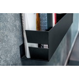 Badkamerrek 60 cm - RVS zwart - designer