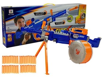 Speelgoed machinegeweer 75,5 cm + 40 foam kogels
