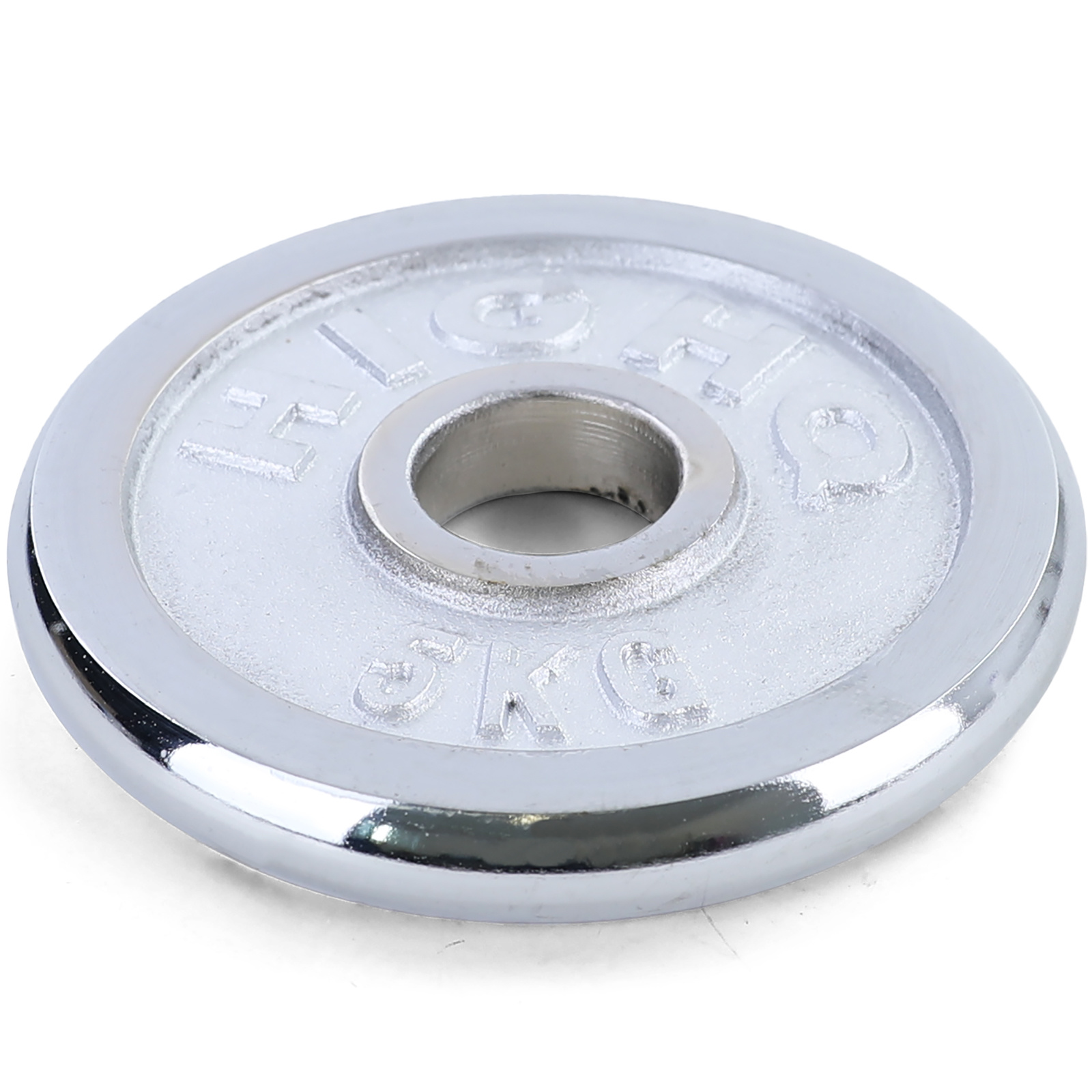 Olympische halterschijf 5 kg - 50 mm - zilver gietijzer