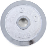 Olympische halterschijven 20 kg - 2x10 kg - 50 mm - zilver gietijzer