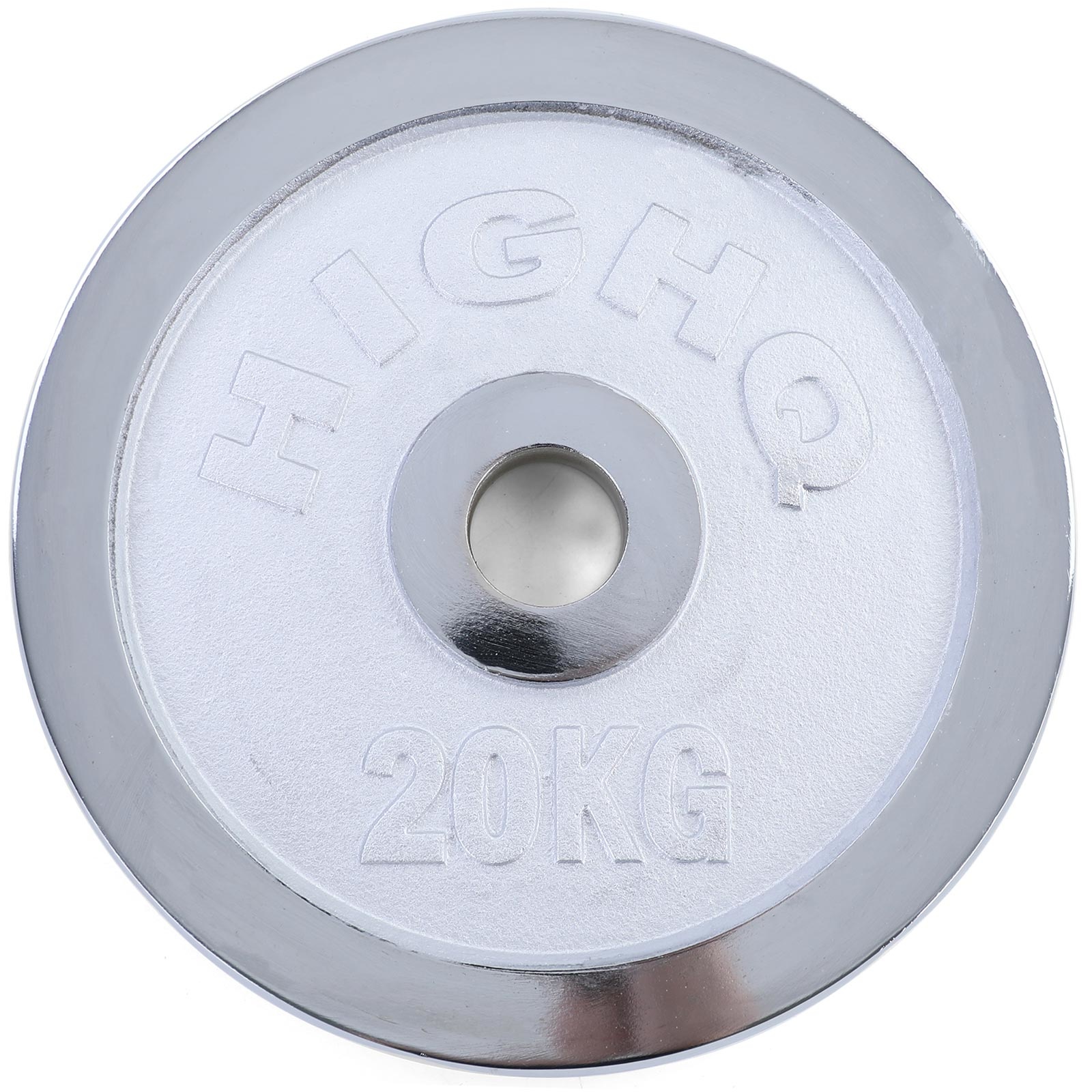 Olympische halterschijf 20 kg - 50 mm - zilver gietijzer
