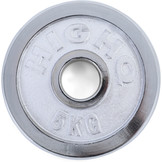 Olympische halterschijven 4 x 5 kg - 20 kg - 50 mm - zilver gietijzer