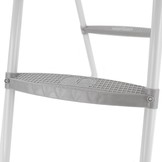 RAMROXX zwembadtrap 2 treden - tot 85 cm - grijs - zwembad accessoires