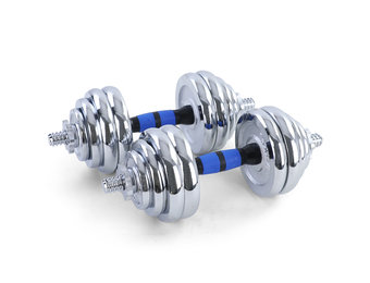 Dumbbell halterset 30 kg verchroomd - 16 halterschijven + koffer