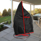 Hangstoel beschermhoes 190 x 100 cm - afdekhoes - zwart