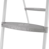 RAMROXX zwembad ladder 4 treden - tot 132 cm - grijs - zwembadtrap