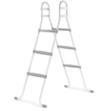 RAMROXX zwembad ladder 3 treden - tot 105 cm - grijs - zwembadtrap