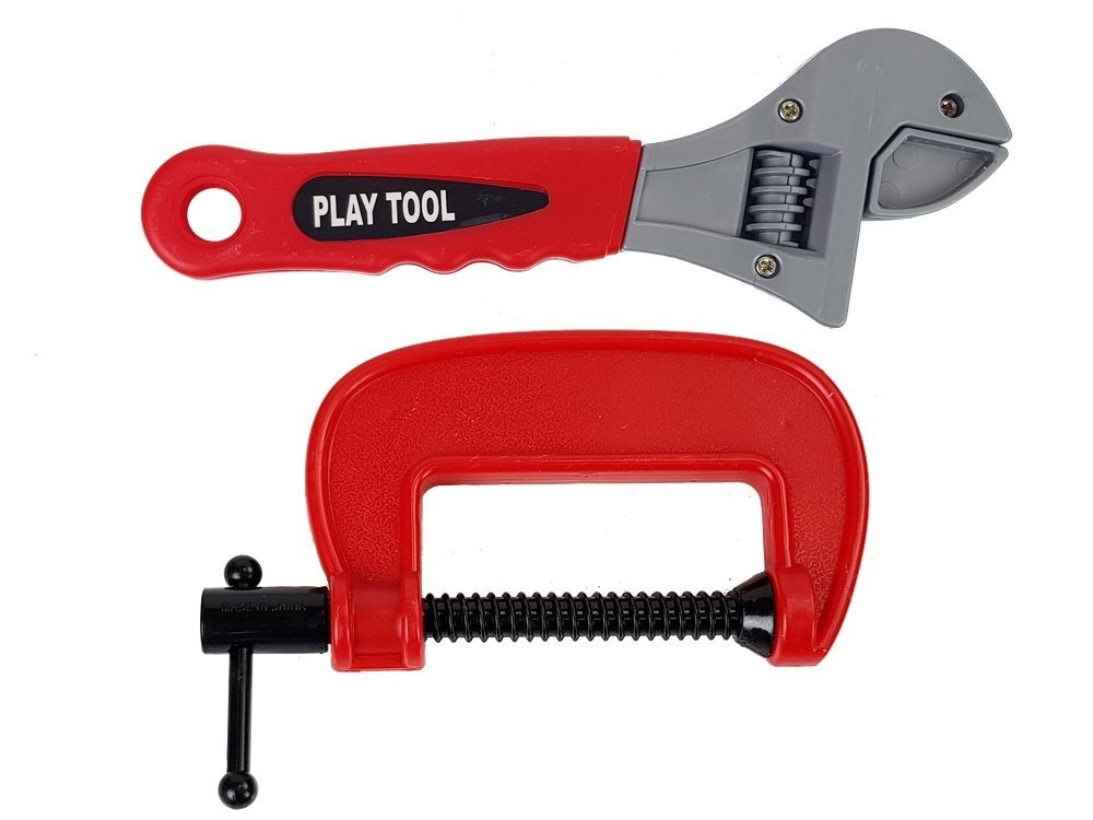 Kinder boor set in gereedschapskist - DIY set - rood