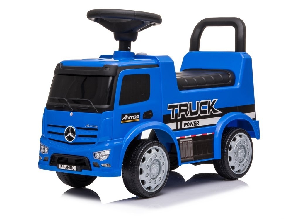 Mercedes Antos 656 loopauto blauw met geluid - blauw