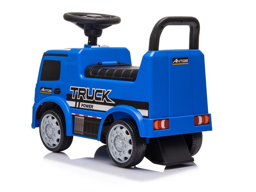 Mercedes Antos 656 loopauto blauw met geluid - blauw