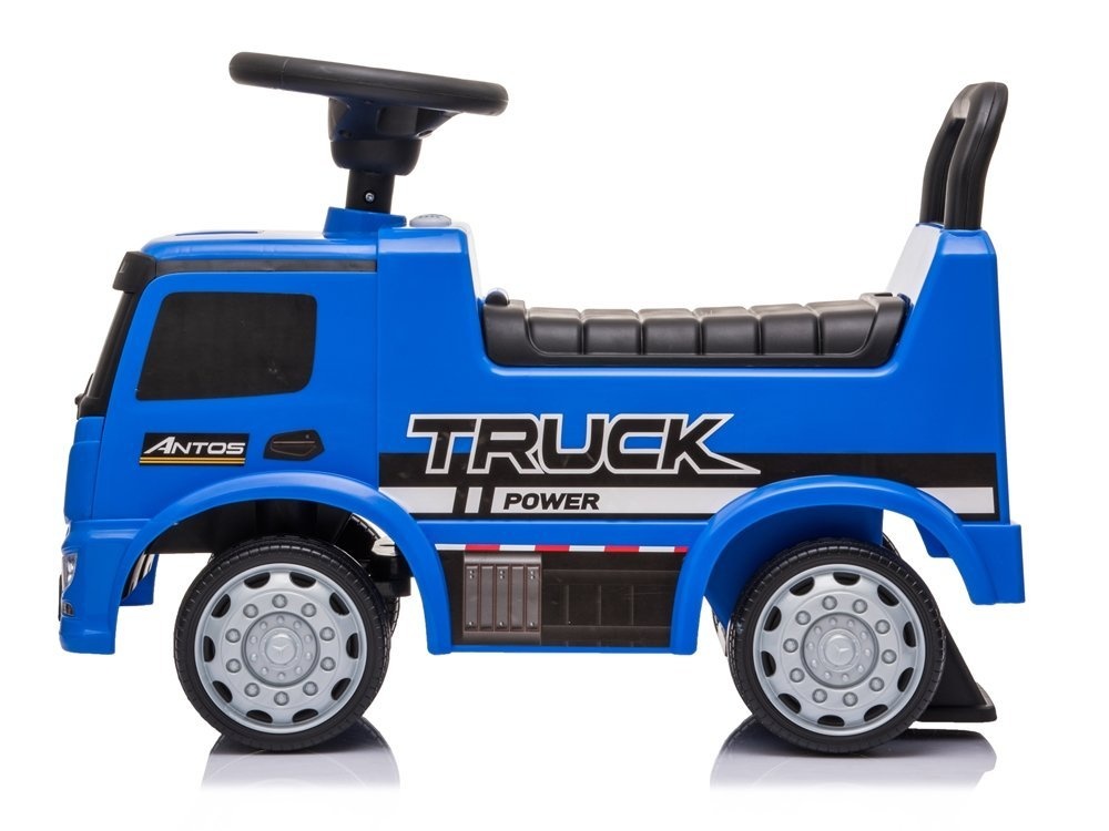 Mercedes Antos 656 loopauto blauw met geluid - blauw