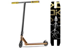 Soke Evo stuntstep goud - ABEC-9 carbon
