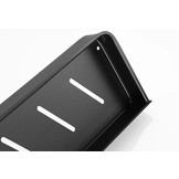 Badkamer schap - metalen wandplank set - 50 cm - zwart
