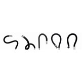 Keukenkraan zwart - met thermostaat - flexibele kraan