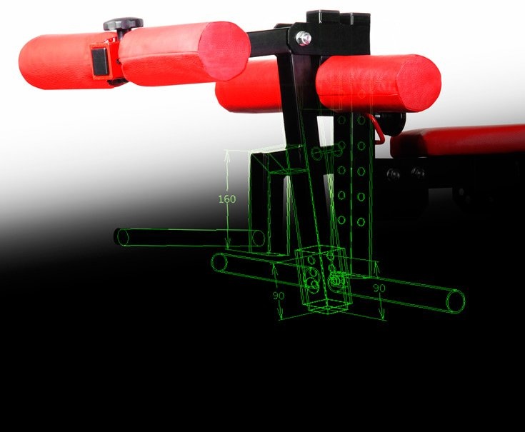 Beenspier trainer voor Kelton sportbanken - 49 x 49 cm