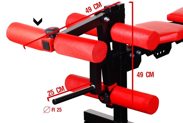 Beenspier trainer voor Kelton sportbanken - 49 x 49 cm