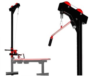 Sportbank pull bar accessoire - met katrollen - hoogte verstelbaar - tot 200 kg
