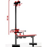 Sportbank pull bar accessoire - met katrollen - hoogte verstelbaar - tot 200 kg