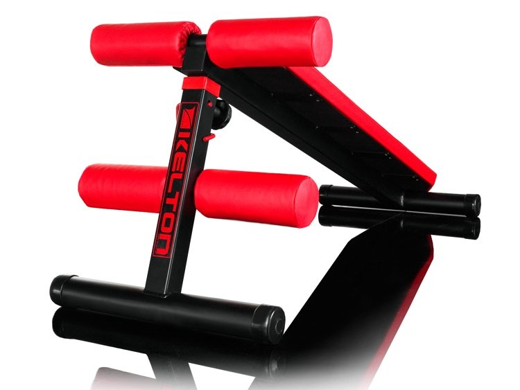 Kelton buikspier en halter bank - 140 x 50 x 60-75 cm