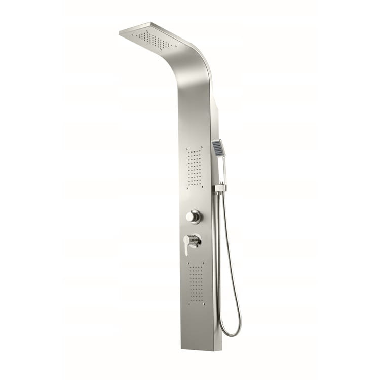 Designer RVS regendouche - complete set - hydro massage