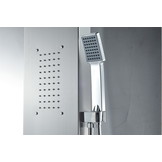 Designer RVS regendouche - complete set - hydro massage