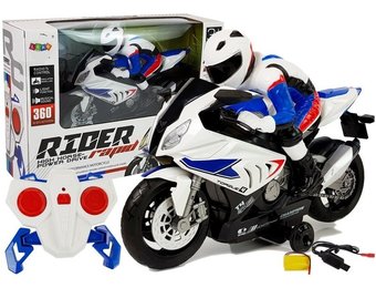 RC-motorfiets -  2.4GHz - wit - met lader