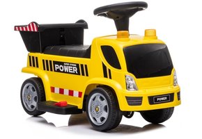 Elektrische kinderauto - kiepwagen - geel